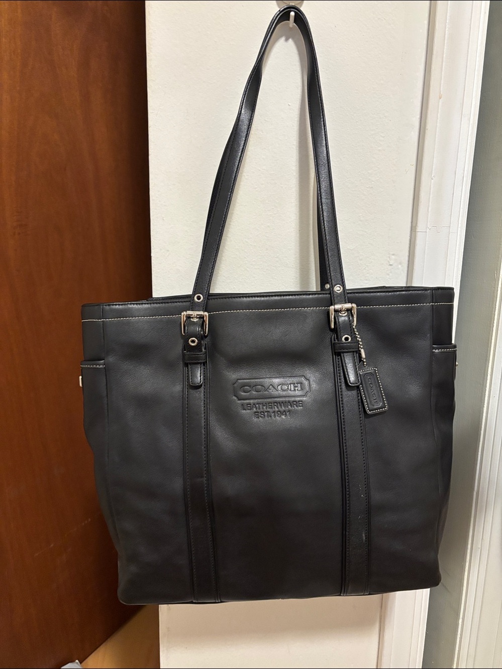 Vintage 2005 Coach Black Leather (Est. 1941) Bag